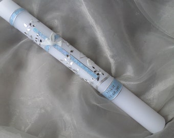 Baptismal candle, baptismal candles, baptismal candle boy, baptismal candles boy, baptism boy, candle birth, baptismal candle long, baptismal candle blue,, confirmation candle,