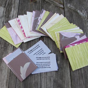 10 Spruchkarten / Gedicht Liebe für Glückswürmchen