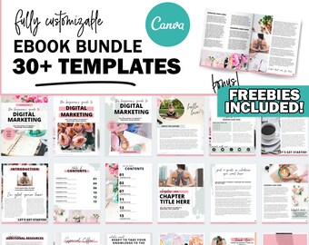 Ebook Template Canva, Template Canva Social Media Engagement, Canva Template Business, Workbook Template Canva, Social Media Influencer