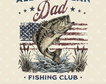 Bandera estadounidense de pesca retro png, Día del Padre png, 4 de julio png, Camiseta de pesca vintage de los 90 para papá png, Caza png, Sublimación png