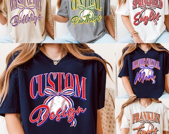 Béisbol personalizado PNG, mascota escolar de béisbol PNG, espíritu escolar personalizado PNG, sublimación de espíritu escolar retro, sublimación de camisetas PNG