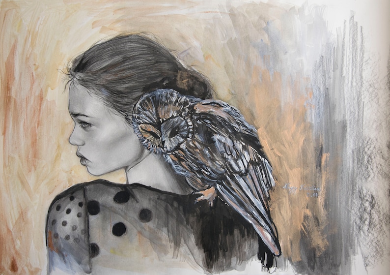 Original Art Portrait Etsy