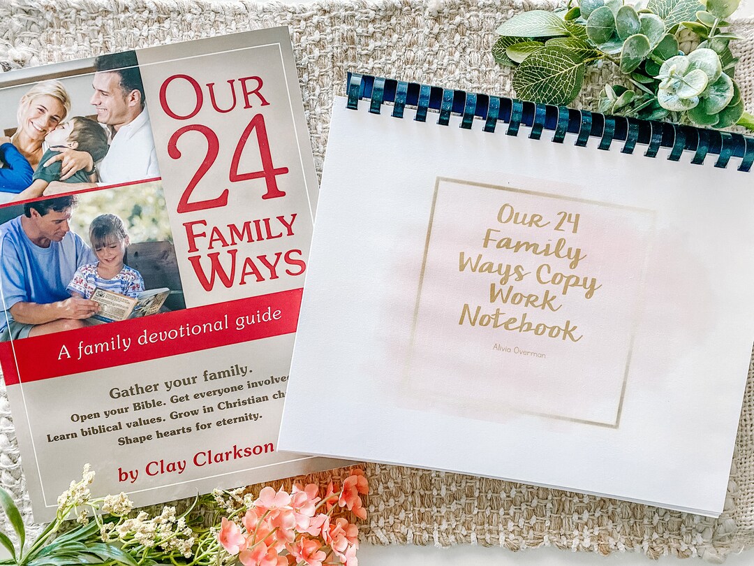 24 Family Ways Copy Work Notebook - Etsy