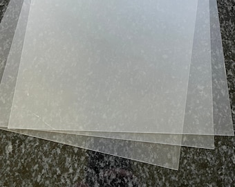 Shaker film - transparent film sheet for shaker molds - clear acrylic- 10mil (.010) thick