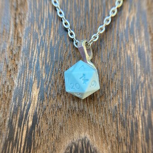 Blink - Mini D20 Necklace, Dungeons and Dragons, TTRPG, Nerdy Gift