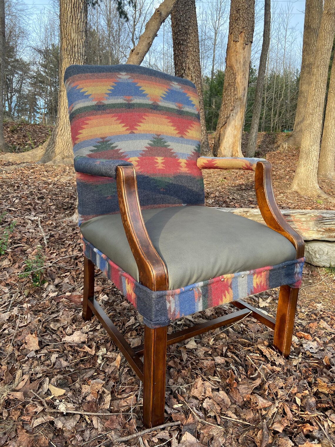 One of a kind Custom western chair western arm chair Etsy