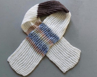 Handgebreide sjaal van katoen