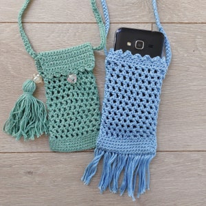 Smartphone hoesjes gehaakt / Mobieltasjes Hippie Boho Style afbeelding 2