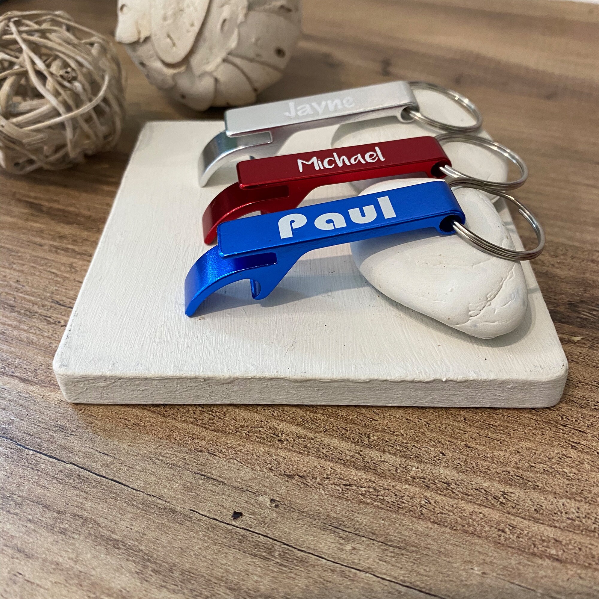 Apriscatole Personalizzato In Acciaio Inox Con Foto E Testo Su Due Lati - TheDogTagCo