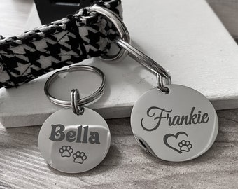 Médaille pour chien personnalisée gravée, Médailles pour chien personnalisées, Médailles pour chat personnalisées, Cadeaux animaux, Médailles pour animal de compagnie personnalisées, Médaille pour chien en acier inoxydable