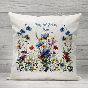 Lovely customised floral design Cushion for Birthday / Anniversary celebrations,