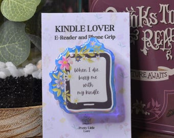Cute Kindle Grip, Kindle Phone Grip, Kindle Accessories, Book Lover Gift, Bookish Gifts for Readers, Booktok, Bookish Merch, Kindle Stand