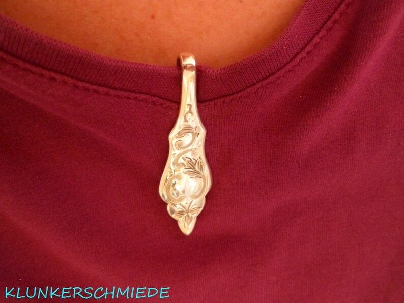 Helpsheimerrose Tie Clip and Ged\u00f6ns Clamp 800 Silver