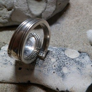 Besteckschmuck Ring versilbert Bild 4