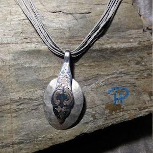 Cutlery jewelry spoon pendant forged