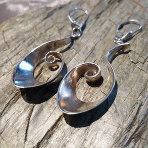 Cutlery earrings 925/- silver from mocha spoon