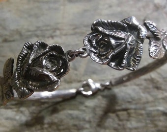 Cutlery bracelet, 800/- silver Cutlery made from the handles of two pastry forks