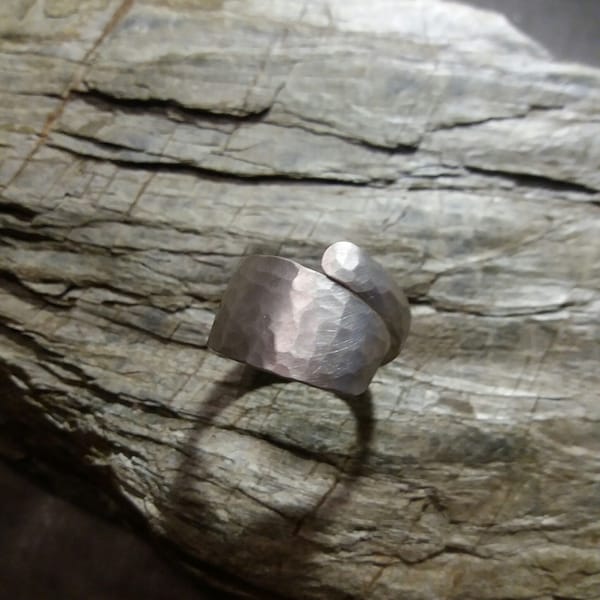 Silver cutlery ring, I was the handle of a fork