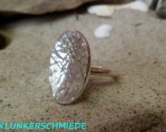 Bague avec ovale en argent sterling 925/-