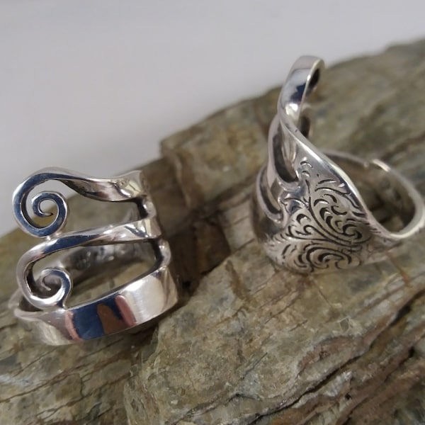 Besteck- Gabel- Ring  800/- Silber