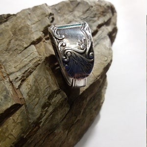Cutlery jewelry ring silver plated, 100/- edition