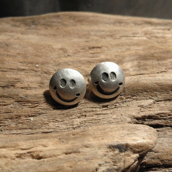 Smileys,  Ohrstecker 925/- Silber, Smile, Smiley