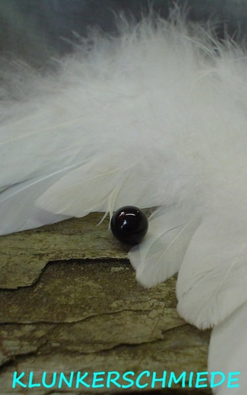 Onyx bead for mourning as a stick pin image 2