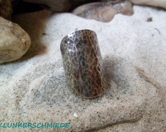 Ring, cutlery jewelry in 800/- silver