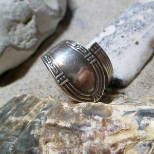 Besteckschmuck Ring versilbert Bild 2