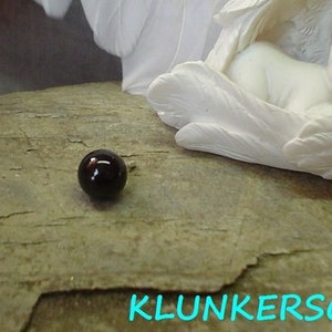 Onyx bead for mourning as a stick pin image 1