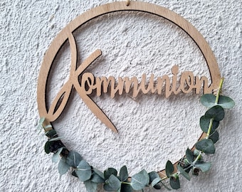 Kommunion Haustürschmuck