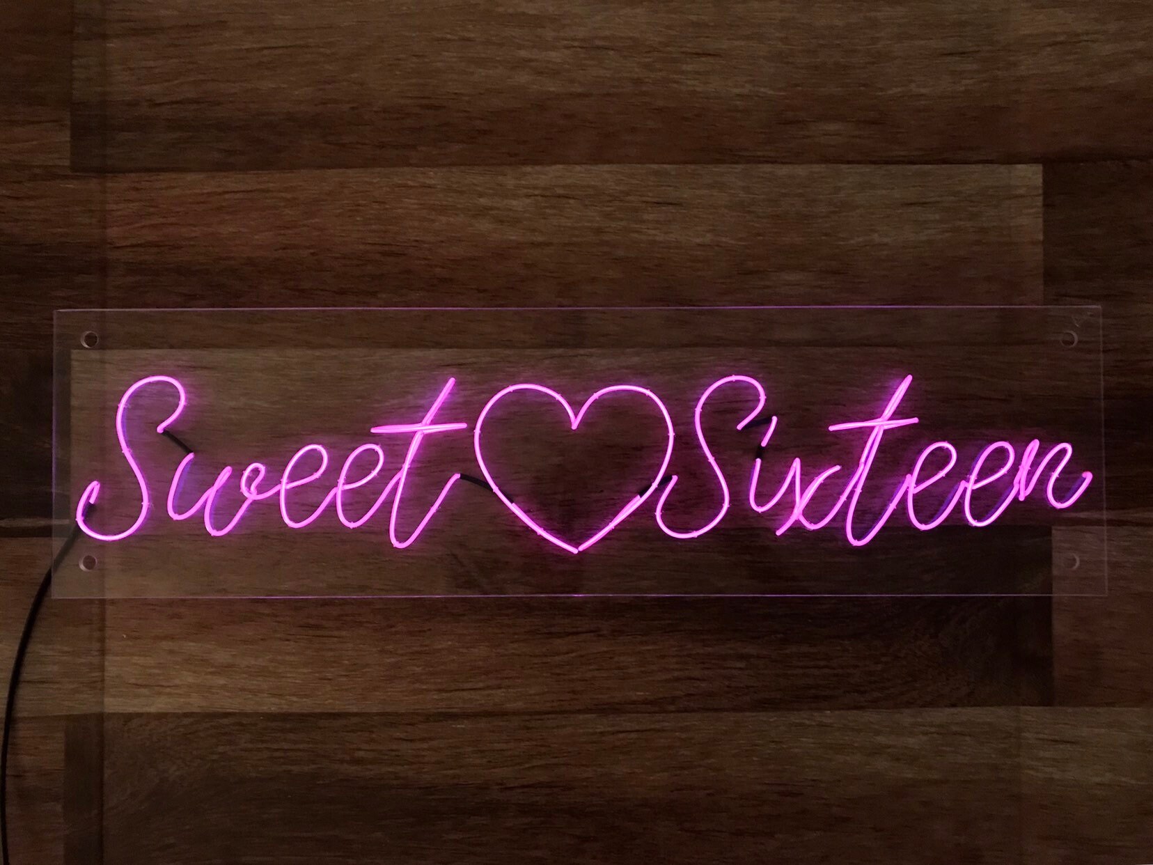 Sweet Sixteen 6 IN x 22 IN El Neon Sign | Etsy