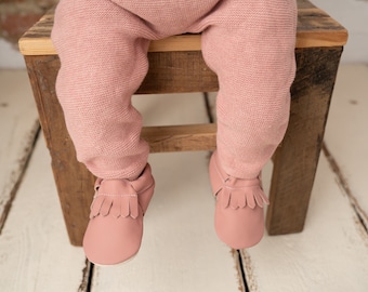 Krabbelschuhe Baby Krabbelschuhe Baby Mokassins aus Leder Hausschuhe