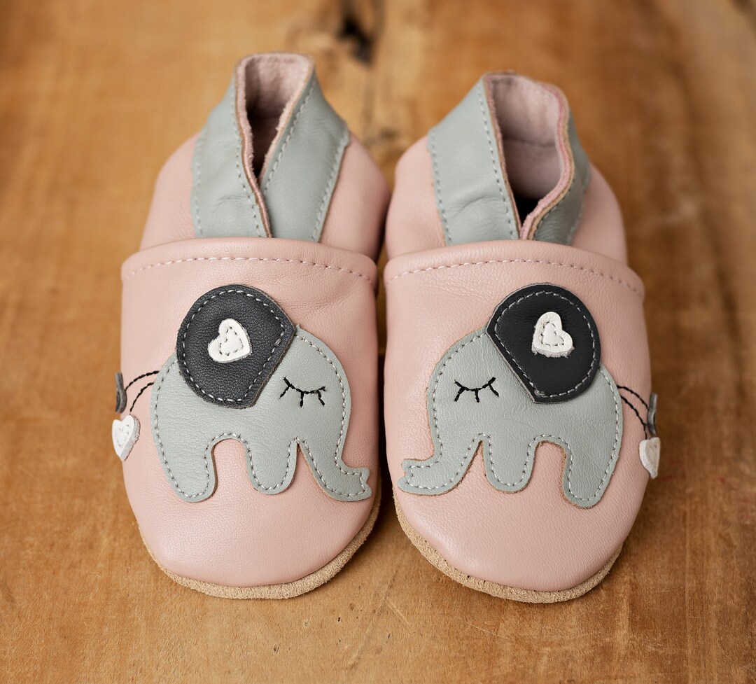 Krabbelschuhe Baby Leder