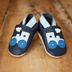 Krabbelschuhe Baby Hausschuhe Kinder Leder Lederpuschen Krabbelschuhe Krabbelpuschen Bild 4