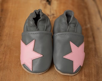 Zapatillas de gateo para niños, zapatos de gateo para niños y niñas, estrella