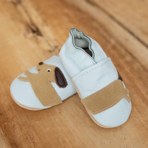 Krabbelschuhe Baby Lederpuschen Krabbelschuhe Krabbelpuschen Bild 5