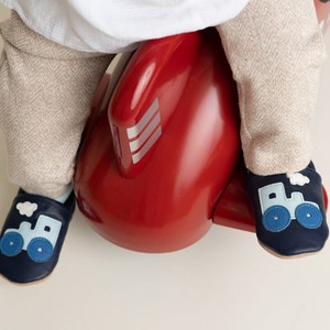 Kruipschoenen, babyslofjes, kinderen leer, leren pantoffels, kruipschoenen, kruippantoffels afbeelding 6