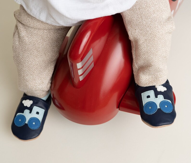 Los niños de los deslizadores del bebé de los zapatos de gateo cubren los deslizadores de cuero de los deslizadores que se arrastran los deslizadores que se arrastran imagen 6