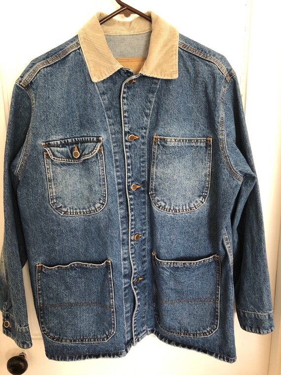 Men’s Denim Chore Barn Jacket Arizona Jeans M/L