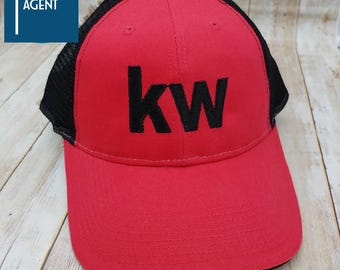 Keller Williams Red and Black Embroidered Trucker Cap for Agent Gift Realtors Realty