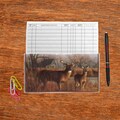 Checkbook Cover Deer Wolves and Free 50 Page Checkbook Register