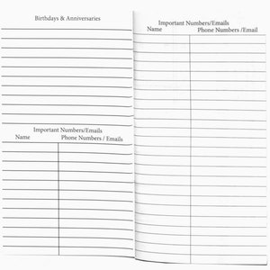UPDATED 2 Year 2024 2025 Pocket Calendar Planner Datebook Replacement ...