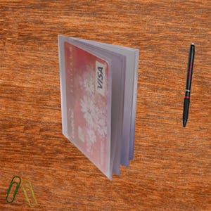 Tri Fold Wallet Photo Inserts Fits Debit Card Holders
