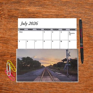 3 Full Years 2026 2027 2028 Pocket Calendar Choice of Sky Land Scenery Planner Free Notepad