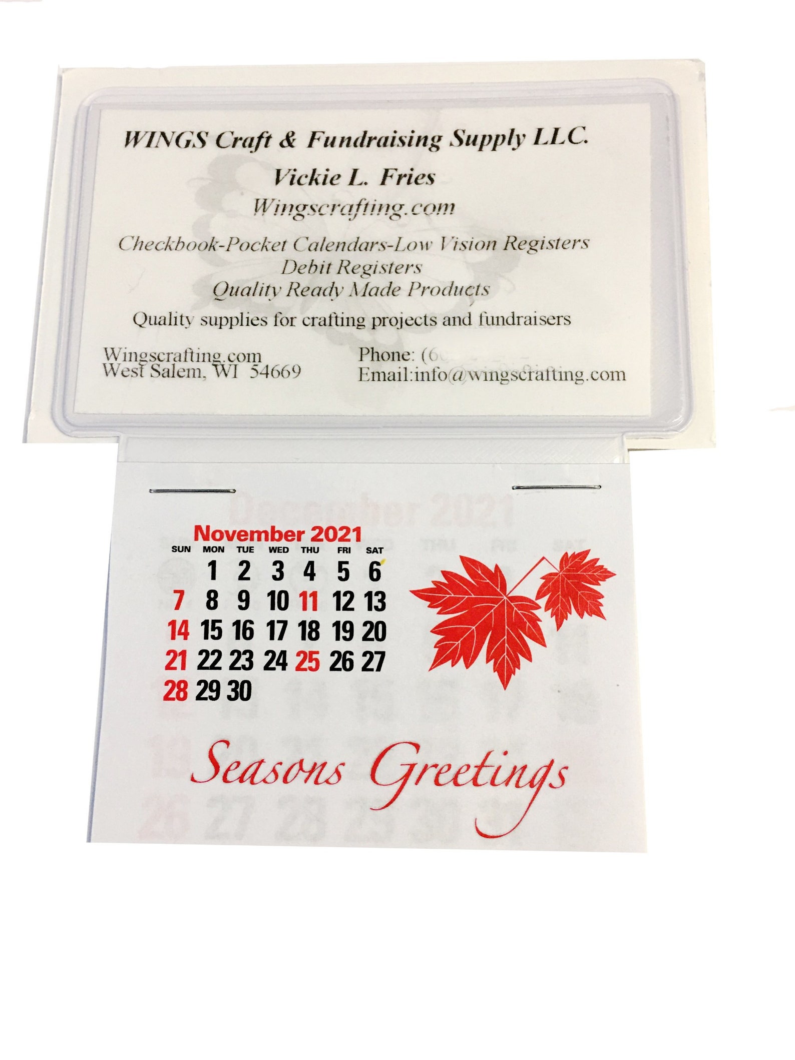 2022 Business Card Stick up Calendars Peel N Stick Press and Etsy