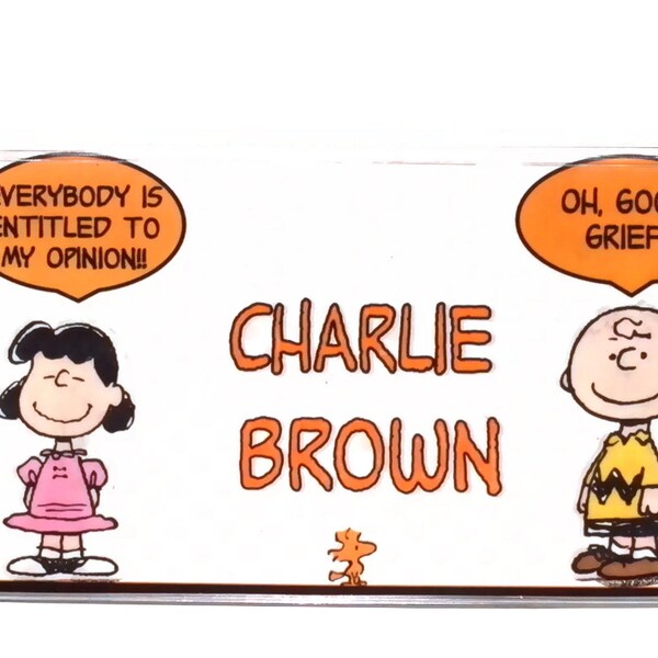 Checkbook Cover | Charlie Brown Good Grief  | 50 Page Checkbook Register | Photo Credit Card Holder | C53