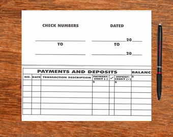 Set of Oversized Jumbo Big Low Vision Aid Check Registers