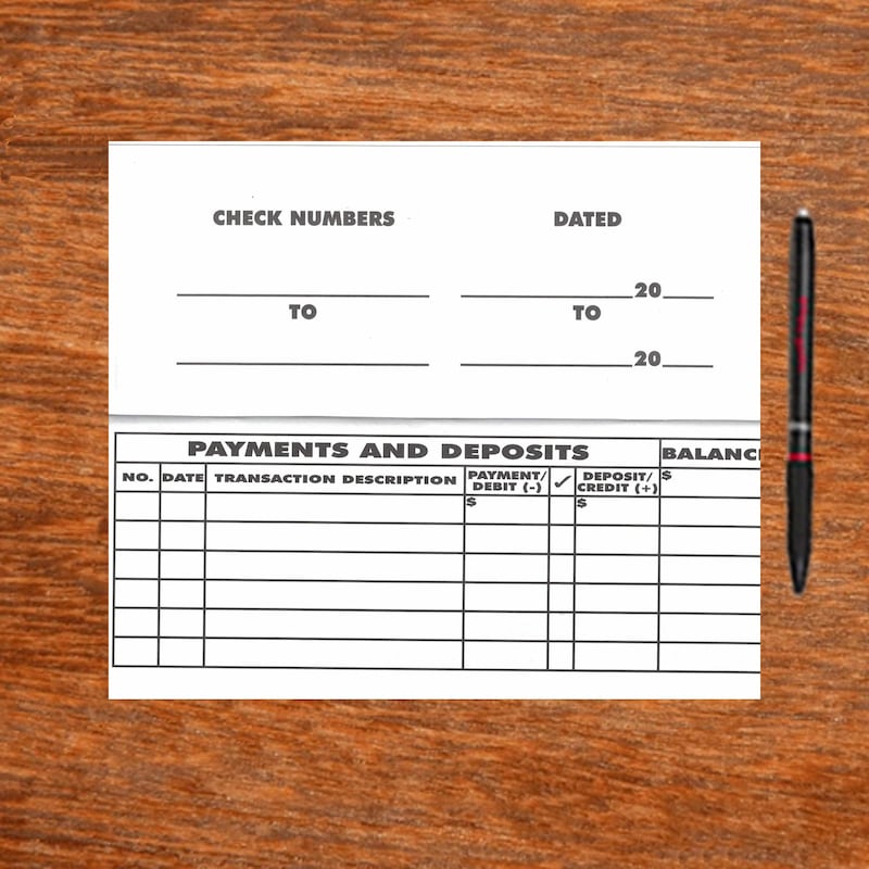 2026 Checkbook Register - Etsy