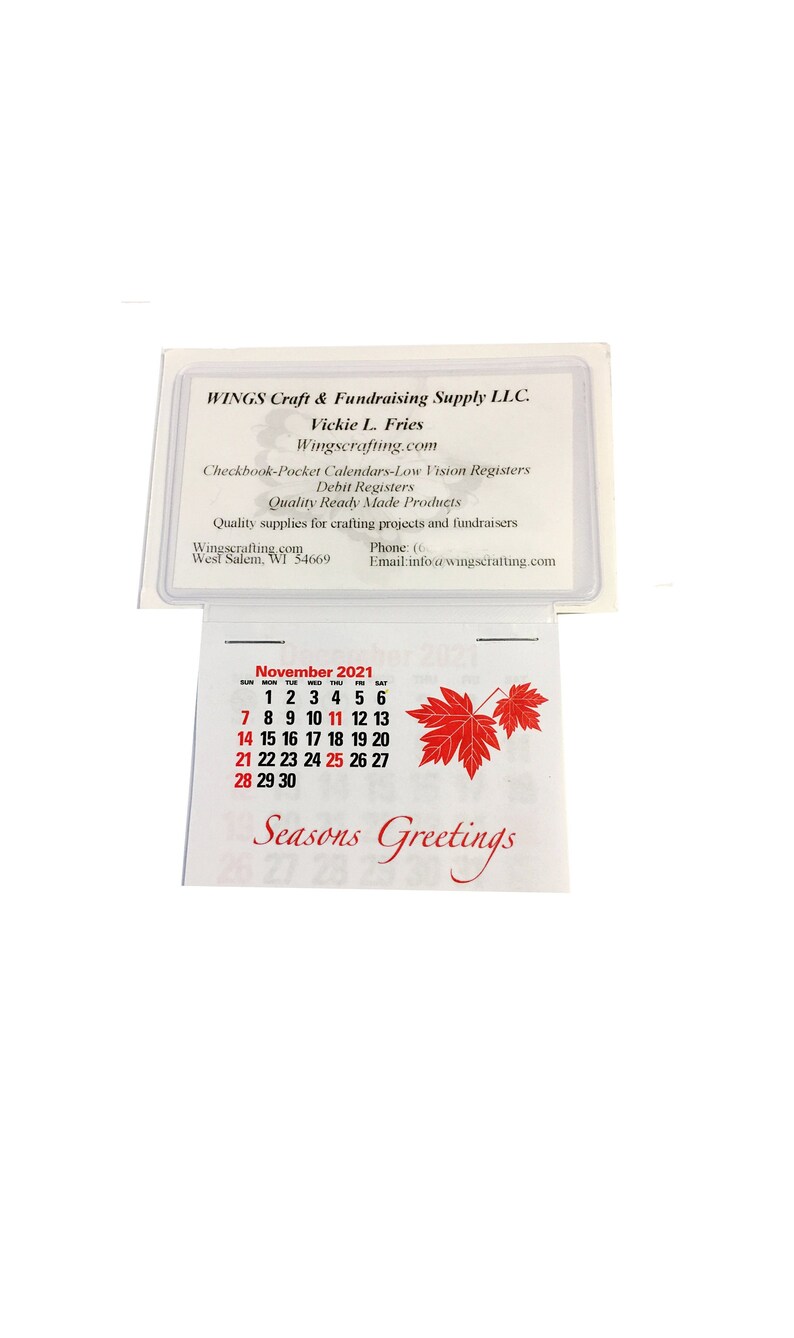 2022 Business Card Stick up Calendars Peel N Stick Press and Etsy